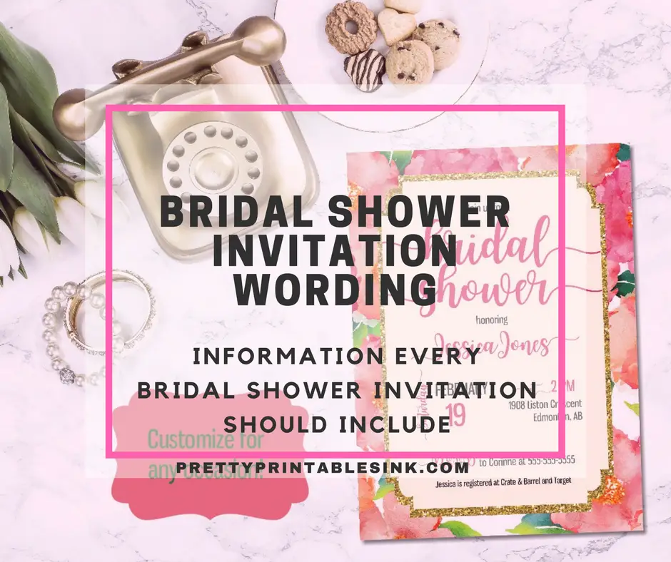 How Do You Write A Bridal Shower Invitation