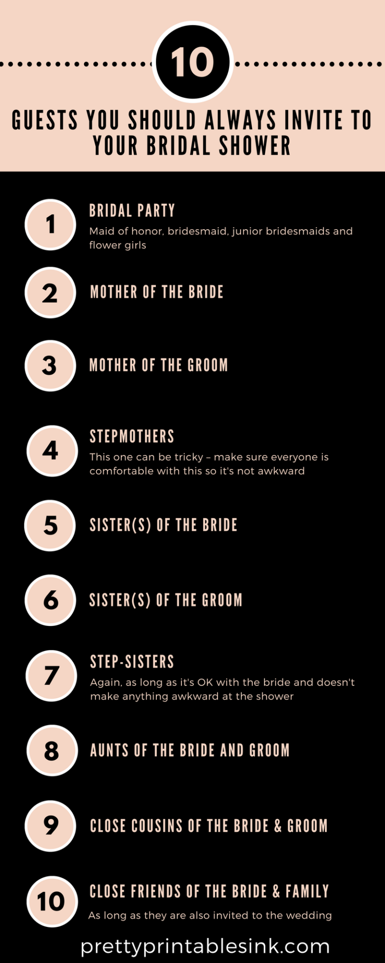 10 Bridal Shower Guests You Should Always Invite To the Bridal Shower