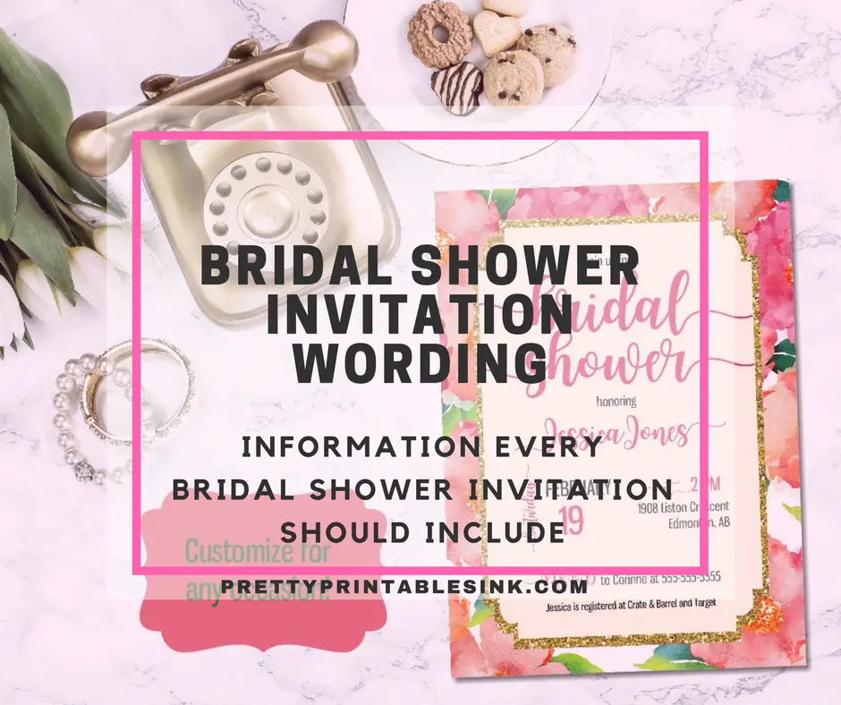 How To Write A Bridal Shower Invitation