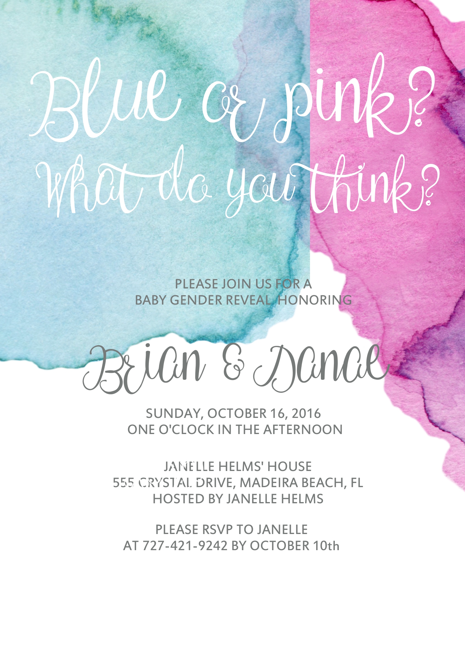 How to host a gender reveal party Pretty Printables Ink