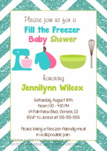 How To Throw A Freezer Meal Baby Shower Pretty Printables Ink
