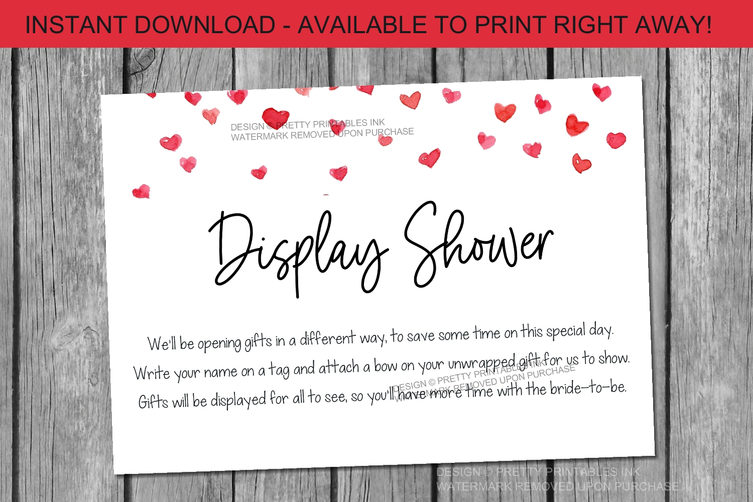 Everything you need to know about display showers Pretty Printables Ink