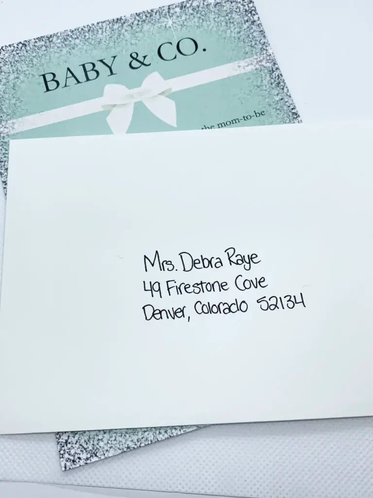 How to address baby shower invitations Pretty Printables Ink